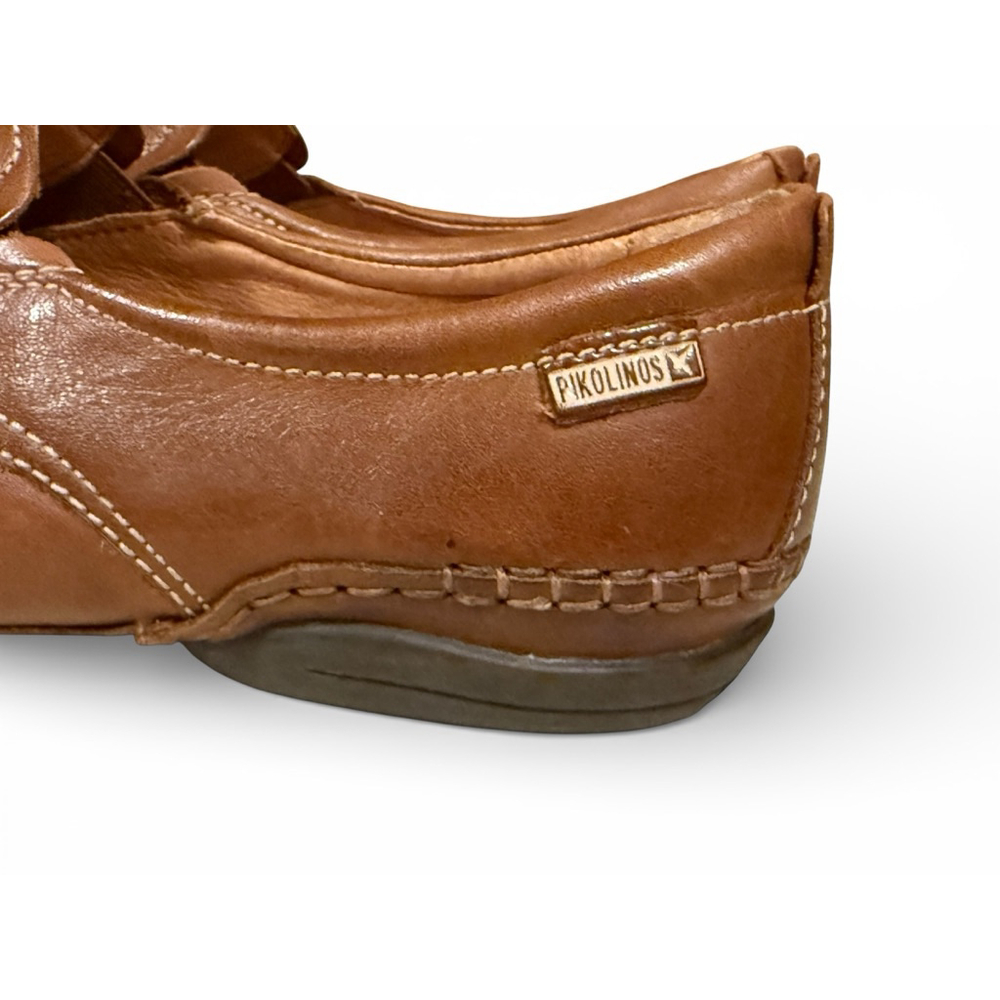Pikolinos Men's Puerto Rico Leather Loafers Marrón Cognac Sz 8/41 - Picture 6 of 8